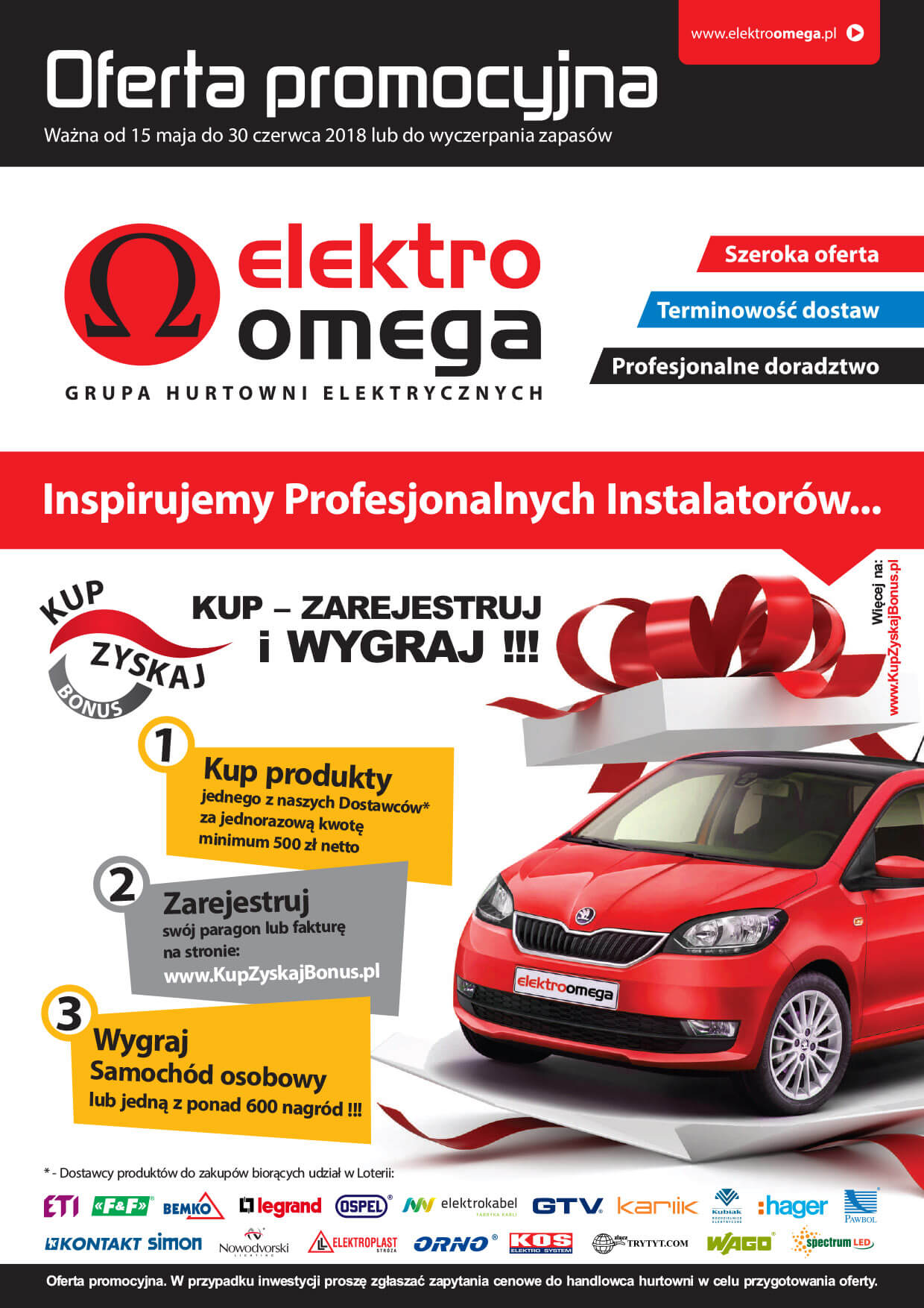 Oferta Promocyjna Elektro Omega od 15.05.2018 do 30.06.2018